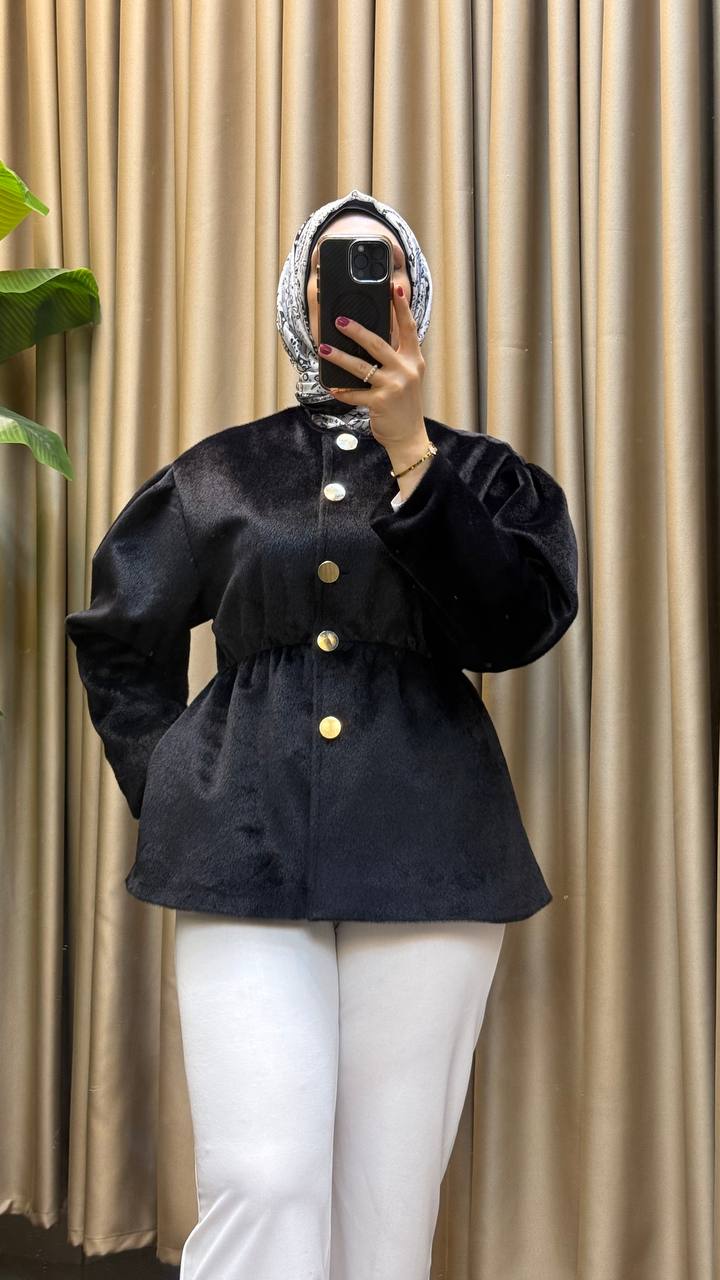 Elegant Buttoned Winter Coat for Women – Modest & Chic Style